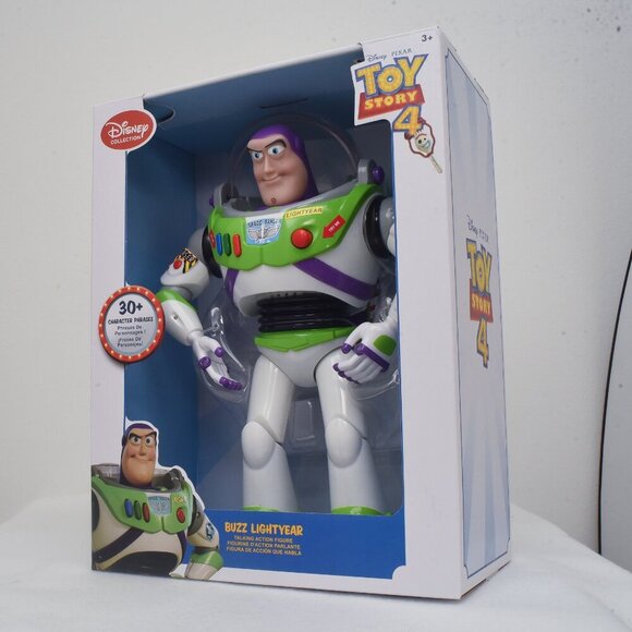 Toy Story 4 Disney Collection 12" Talking Buzz Lightyear 30+ Phrases NIB Works - Picture 3 of 12